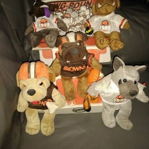 1999 Burger King 5 Piece Plush Dawg Pound Beanies.